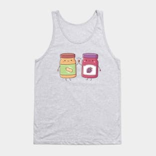 Cute High Five Peanut Butter and Jelly Best Friends Tank Top